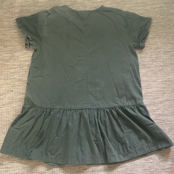 Anthropologie Maeve Tiana Flounced Olive Green Cottagecore Dress Plus Size 1X - Picture 9 of 14